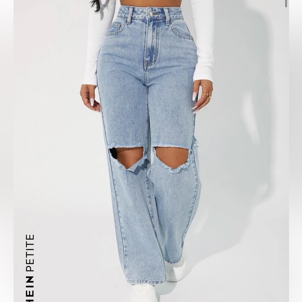 Straight leg jeans